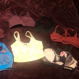 7 Sports Bra Lot! Lululemon, Athleta, Nike, Pink, Amazon.